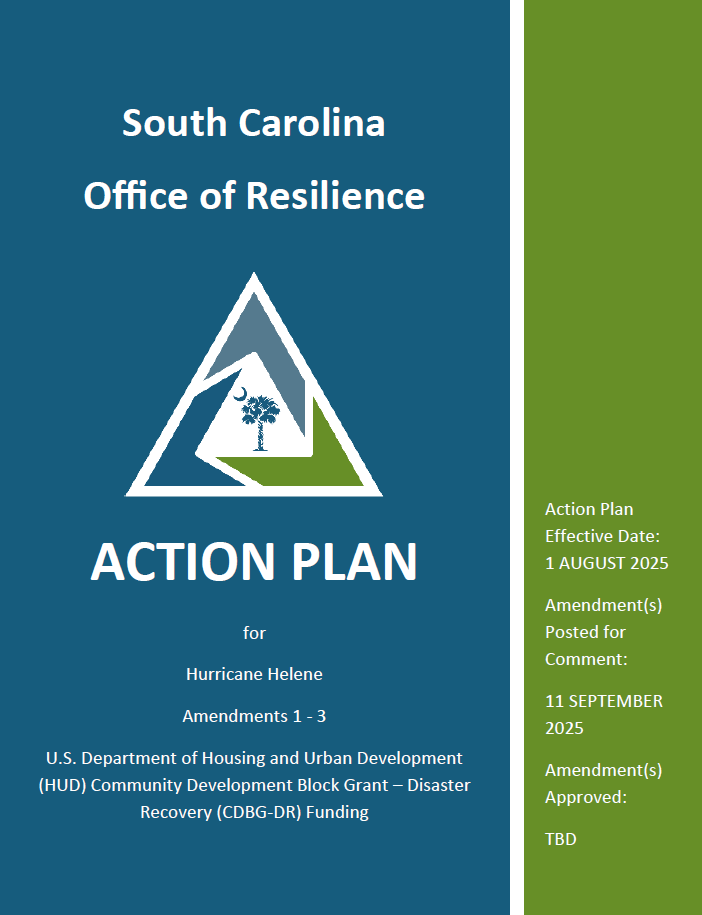 Cover of the Hurricane Helene Action Plan. Clicking the image will open a PDF.