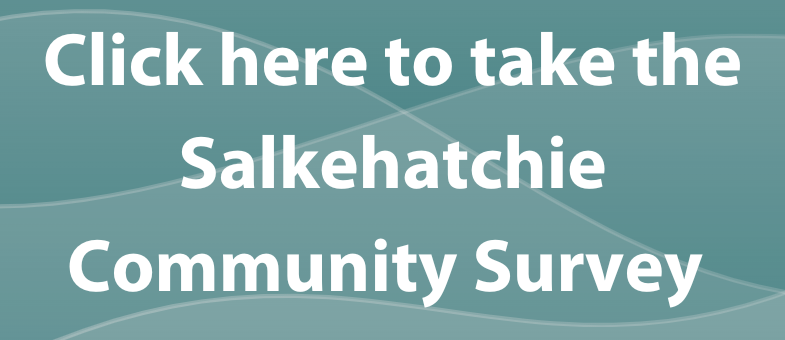 Button with text "click here to take the Salkehatchie Community Survey"