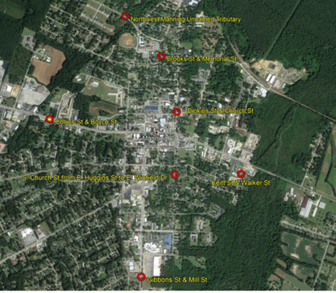 Satellite imagery of Manning, SC