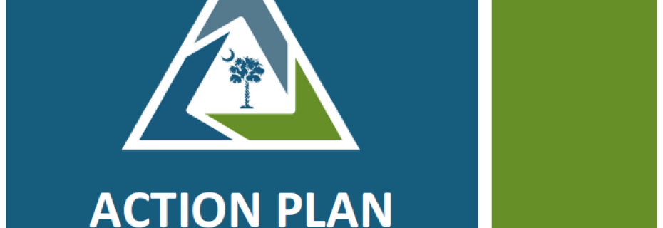 Green and Blue Report Cover Titled South Carolina Office of Resilience Action Plan for Hurricane Helene